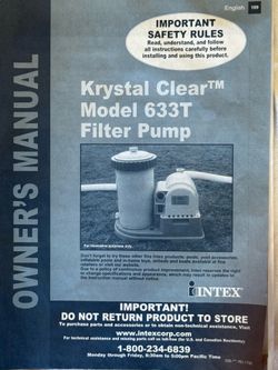 Intex 633T Filter Pump