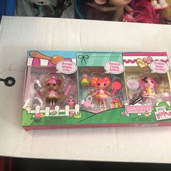 LalaLoopsy Mini Dolls With Accessories Three In Package    New