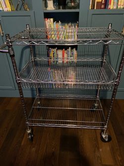 Metal rolling cart 3 tier