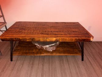 Wooden coffee table