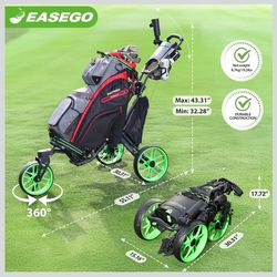 Easego 3 Wheel Push Golf Cart Model #DW-1