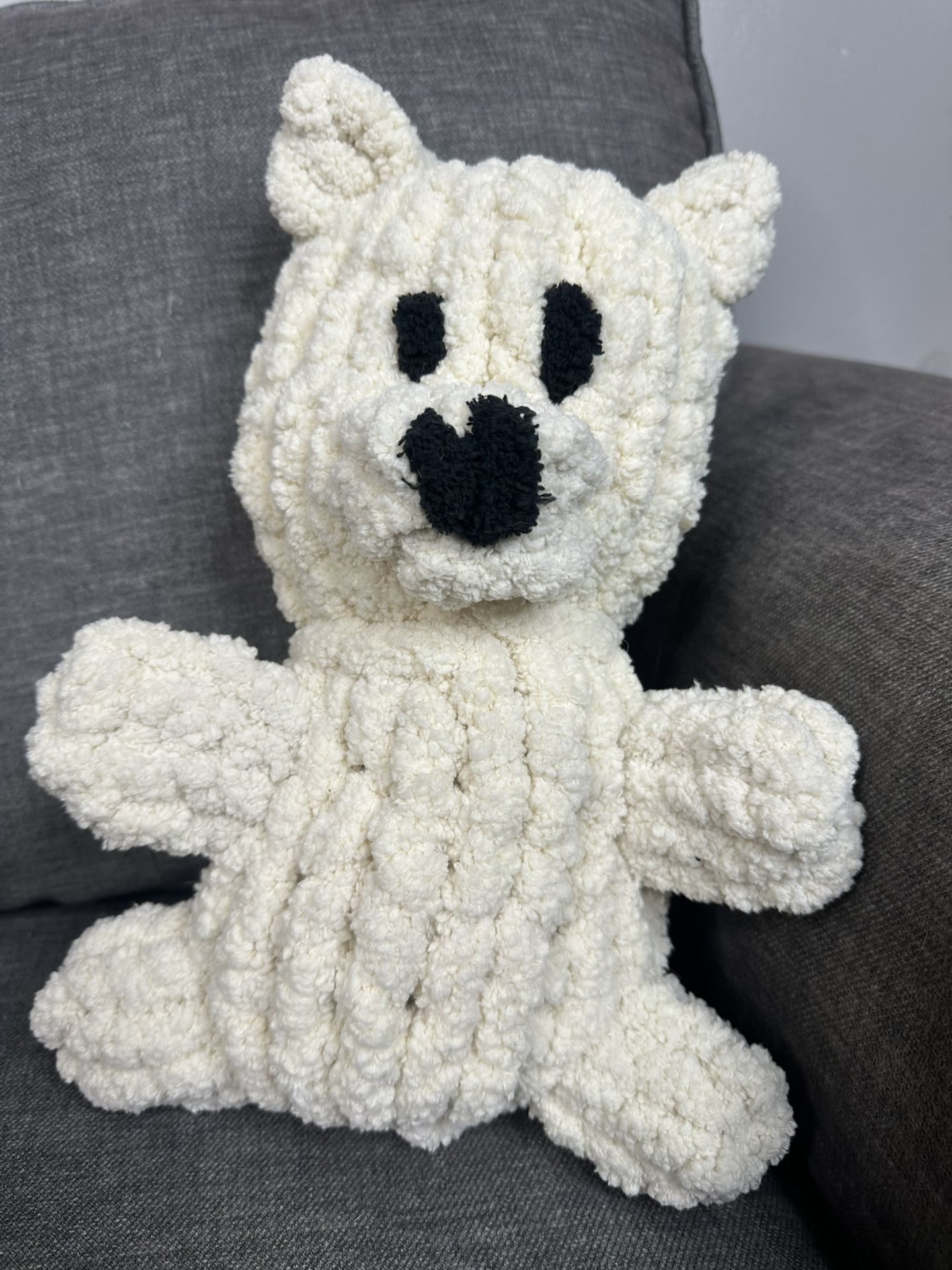 White Stuffed Bear 