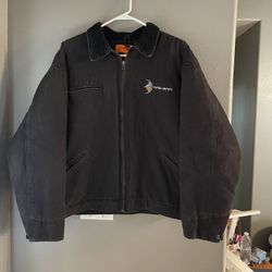  Detroit Style Black Canvas XL  Jacket 