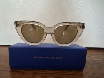 New Oscar de la Renta X Morgenthal Frederics Holly 875 Sunglasses - Champagne