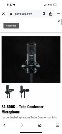Tube Condenser In Diaphragm Sa800g Mic 