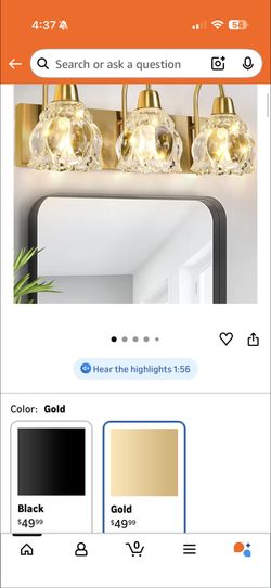 3-light Bathroom Fixture -new In Box