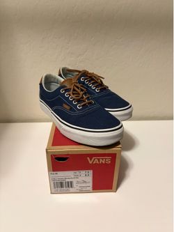 Men’s 7 / Womens 8.5 Era 59 Blue/brown Vans
