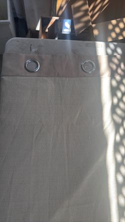 Gray Grommet Window Curtain Panel