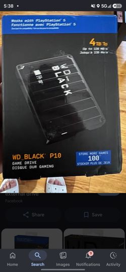 WD Black P10 4TB Game Drive