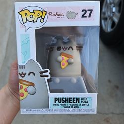 PUSHEEN WITH PIZZA POP FIGURE