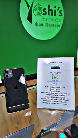 Apple. IPhone 11 64GB Unlocked Y0725-0401