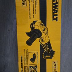 DEWALT 20VMAX BRUSHLESS 4.5"/PULG/PO  (115MM) PADDLE SWITCH ANGLE GRINDER (TOOL ONLY) NEW 