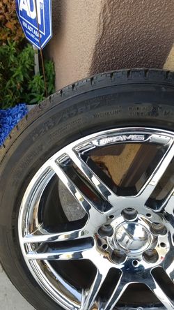 SET 4 AMG CHROME 17" 700.00 OBO
