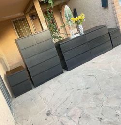 IKEA black bedroom set