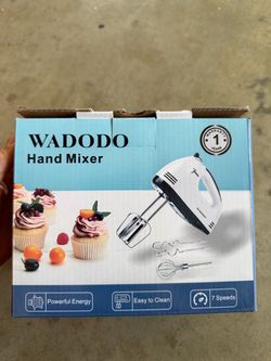 Electric Hand Mixer, 7 Speed Egg and Flour Automatic Mixing with Whisk for Cooking of Bread