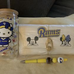 Beautiful Set Wallet/ Cross Body, Pen And Glass CupPICK UP ONLY