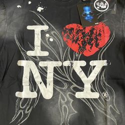 Large Black Hellstar I Love New York T-Shirt