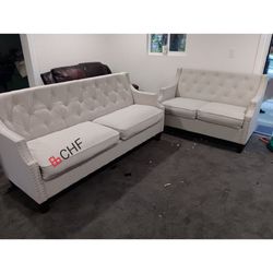 Living Room  2 Pc Sofa And Loveseat Set 