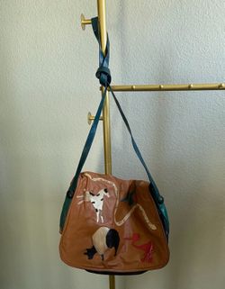 Vintage designer Carlos Falchi leather purse