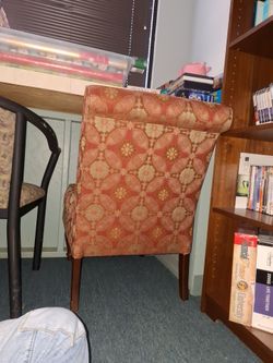 Red Patterned Chair
