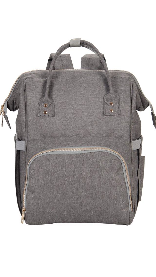 Hynes Eagle Baby Diaper Bag Backpack, Grey