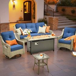 Brand New Patio Set Fire Pit Propane High Quality