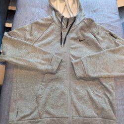 NWOT Nike Therma-Fit Men's Full-Zip Jacket (Charcoal Heather) DQ4830-071, Sz XL
