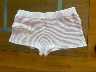 Shorts-pink knitted