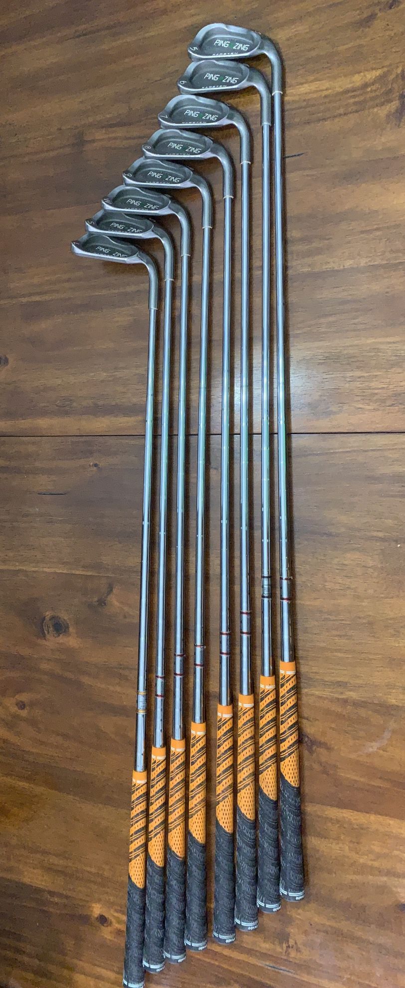 GOLF: Collector’s Set of Ping Zing Irons (Very Nice!!!)
