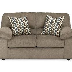 Design By Ashley Pindall Brown Loveseat