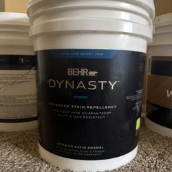 NEW 5-Gal Behr Dynasty Paint - Ultra Pure White