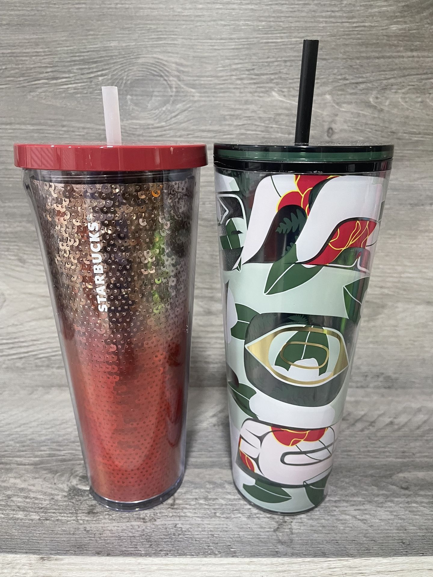 Starbucks Holiday Tumblers Lot Of 2