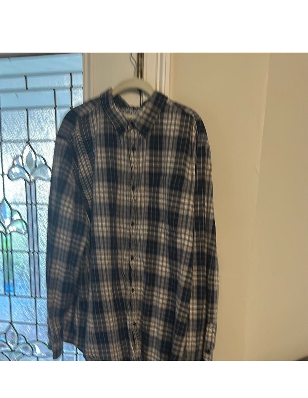 Cody James Casual Blue and Gray Button Down Shirt