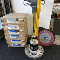 Advance Pace Setter 20HD Rotary Floor Machine With Pad Holder Attachments 
