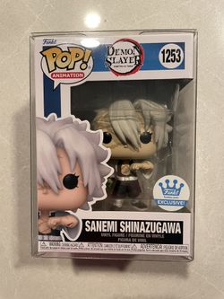 Sanemi Shinazugawa Funko Pop *MINT* Online Shop Exclusive Demon Slayer 1253 with Protector Tanjiro Inosuke Anime