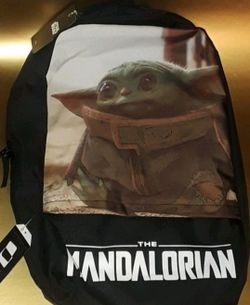 Star Wars Backpack NEW Official Mandalorian Baby Yoda School Book Bag Bioworld