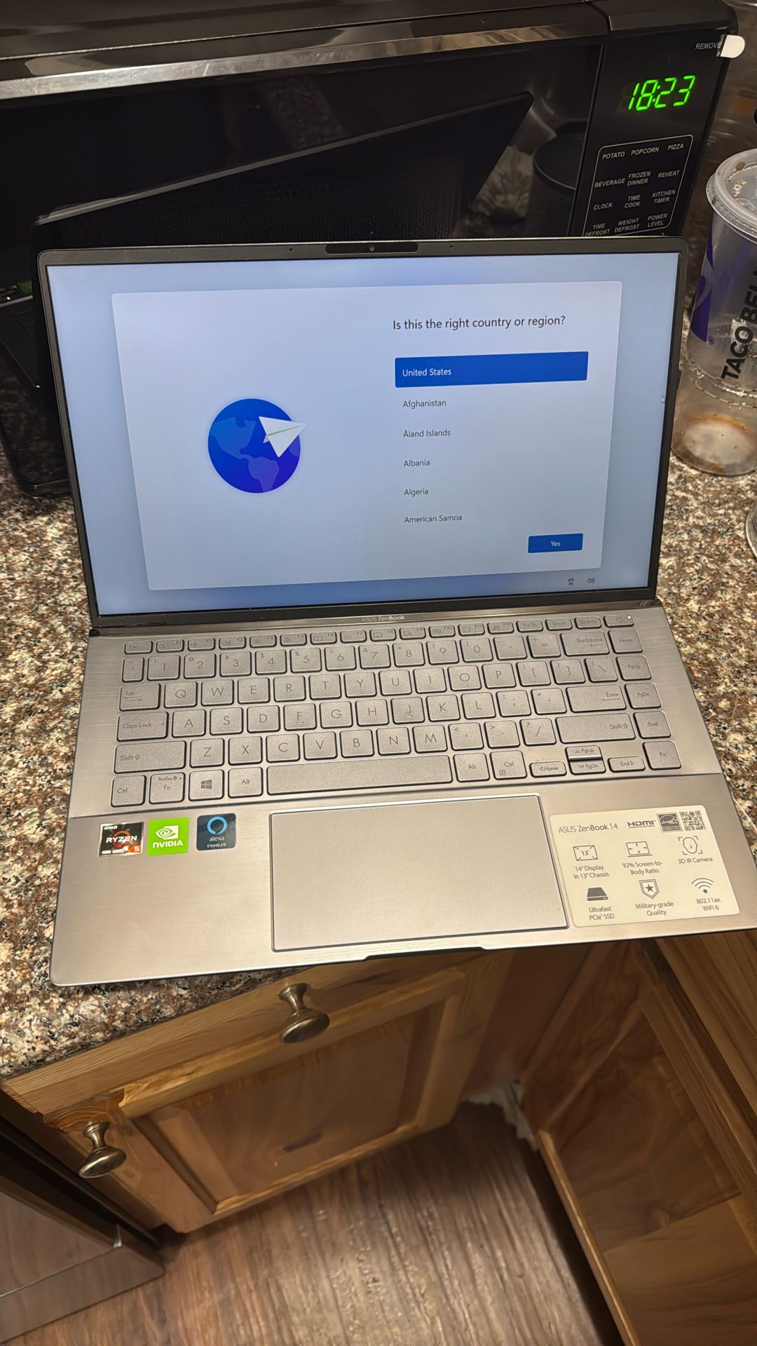 Asus ZenBook 14 Laptop Light Grey