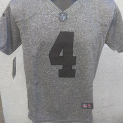 Raiders New Rare Carr Charcoal Gray Jersey 