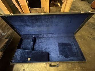 Vintage 1970s Rickenbacker 360 Series Hardshell Case – Black Tolex, Blue Plush Interior