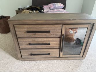 Grey wooden dresser