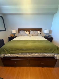 ✨ Beautiful Solid Cherry King Bedroom Set – Complete & Elegant ✨