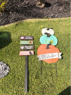 Fall, Christmas, and Easter garden  signs