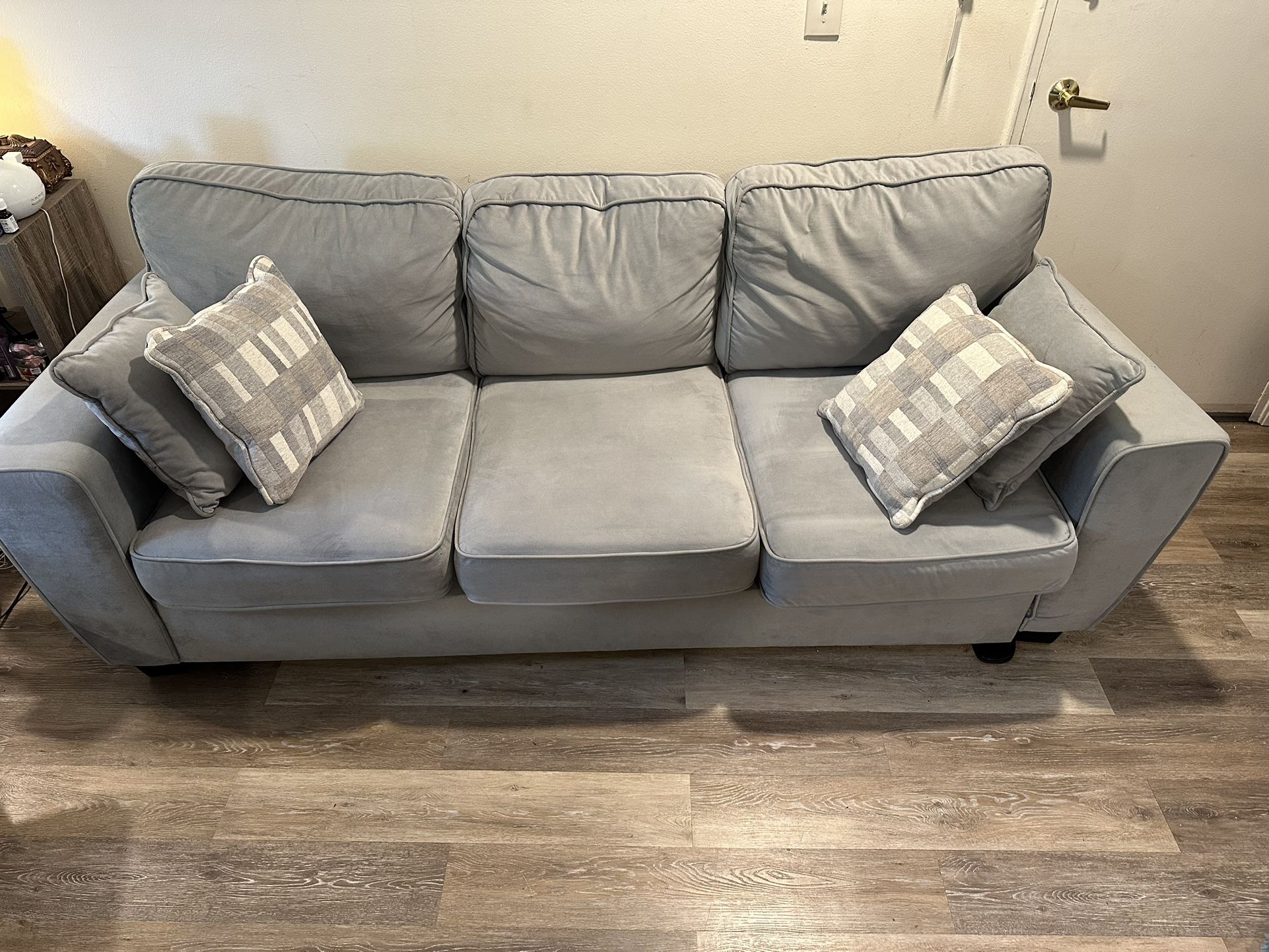 Gray Couch/ Sleeper Sofa Bed For Sale
