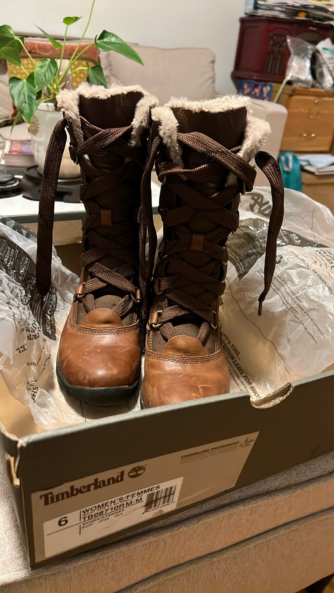 Timberland Women’s Brown Winter Boots 6