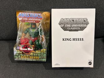 Masters of the Universe Classics King Hssss New MOC He-Man
