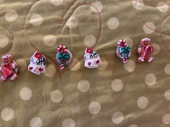 Christmas Holiday Novelty button covers  Set of 6