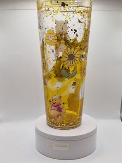 Winnie The Pooh Snow Glove 24 Hours Lava Drip Honey Drip Starbucks Style Cup