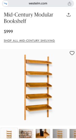 BRAND NEW West Elm Mid-Century Modular Shelving System $999 retail