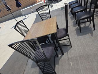 Small dining table with choice of chairs