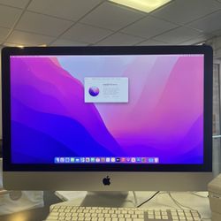 apple imac 27 inches desktop computer 2015 i7 16gb ram 500gb with keyboard and mouse 